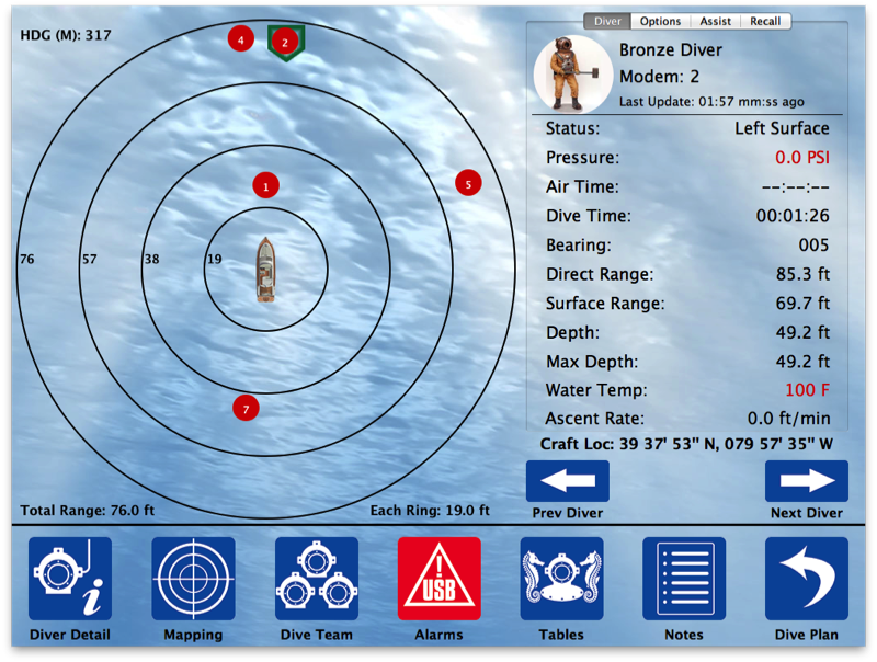 Diver6 System Screenshot